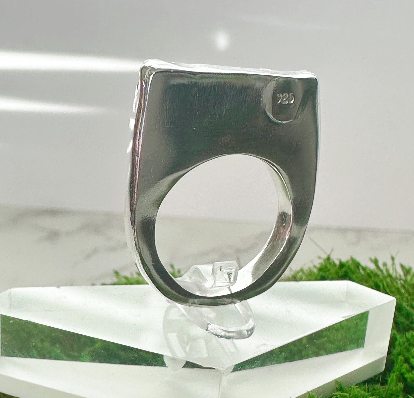 Sand Casted Handmade Sterling Silver Texture Statement Ring