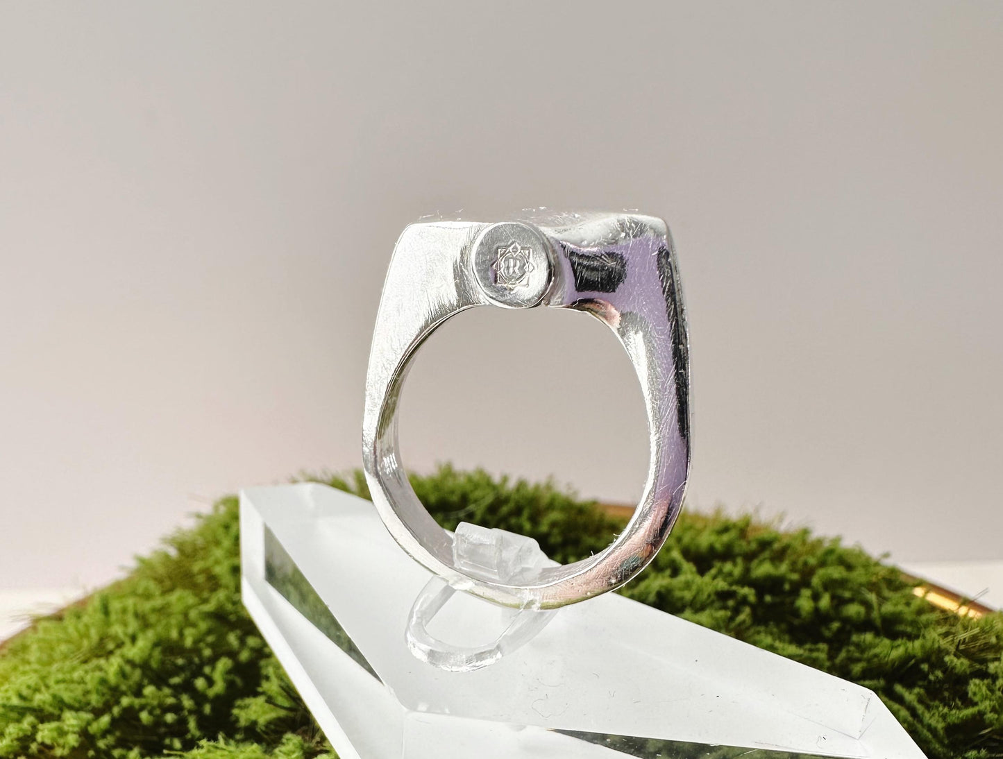 Handmade Sand-Casted Sterling Silver Textured Statement Ring